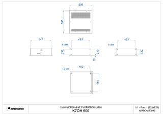 Dimensiones K7 600 